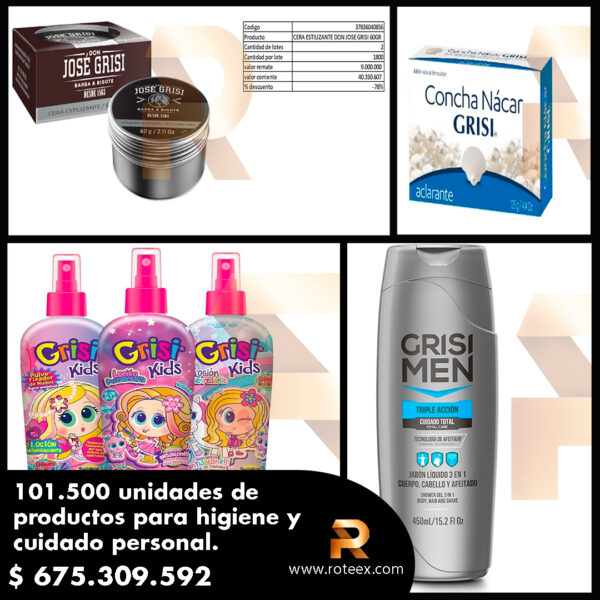 Productos de higiene y cuidado personal